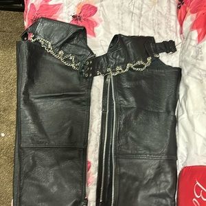 Woman’s leather vintage chaps